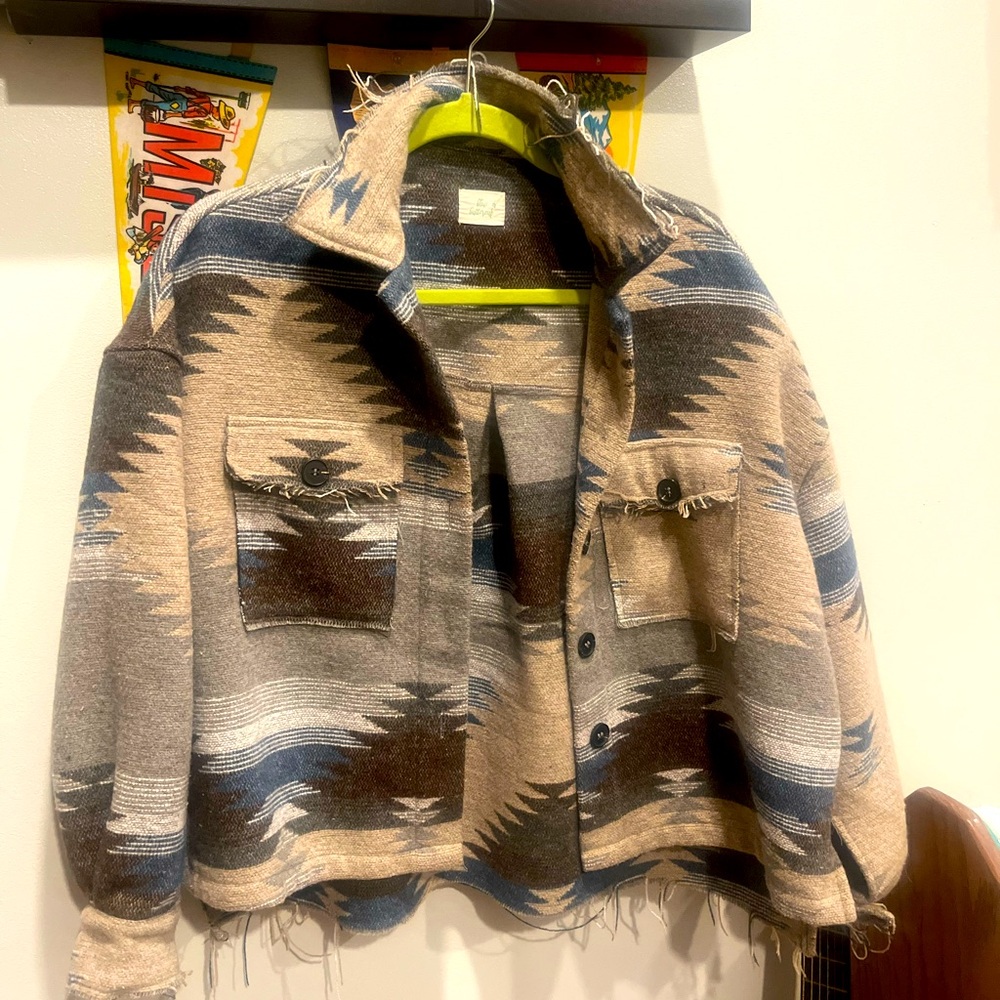 Aztec shacket